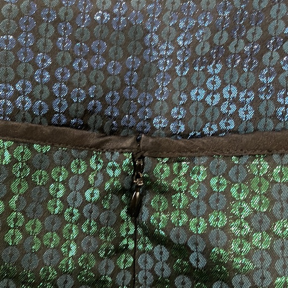 NANETTE LEPORE Cabaret Ombré Gradient Sequin Sheath Dress Turquoise Green Sz 6 - Picture 6 of 7